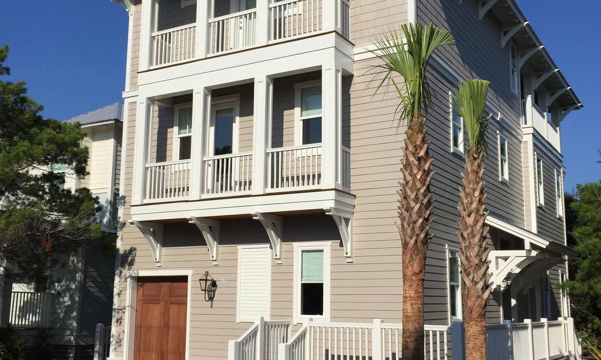 Seacrest Beach House | 102 Five Star Reviews! Custom Home. 1000 Sq Ft Top Deck. Only 100 Yds From Pool.