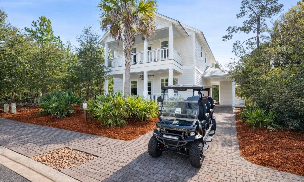 Lakeside at Blue Mountain Beach House | 30A ☀️ 6 Seat Golf Cart | *Heated & Chilled Pool | Gated | Beach Equip ☀️Near Restaurants