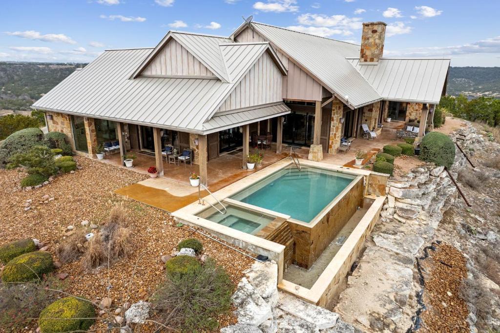 Bandera House | Beautiful Hill Top Home with Pool, Hot Tub, and Stunning Views near Bandera, Texas