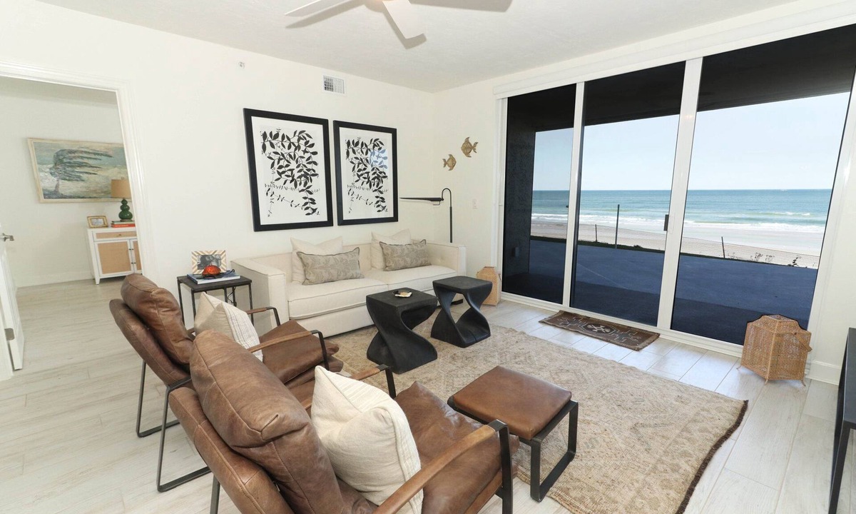 Ponce Inlet Condo | BEAUTIFUL Oceanfront Ground Floor Condo on Ponce Inlet “NON DRIVING” Beach
