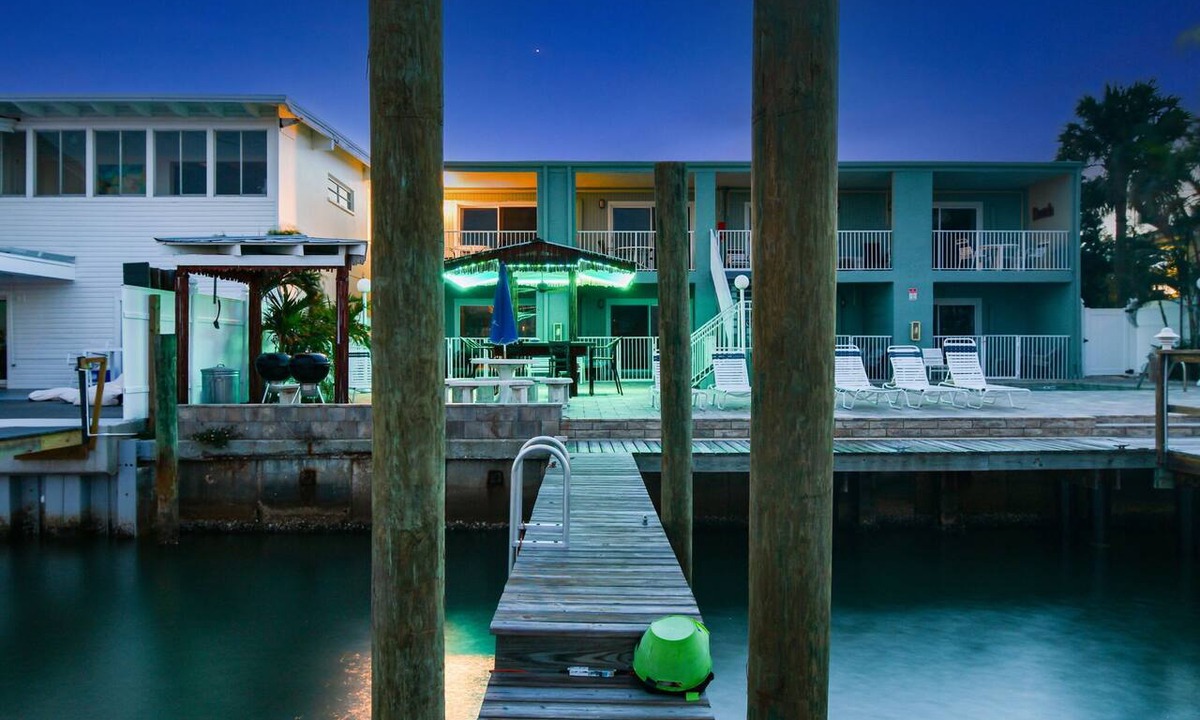 Bay Esplanade Apartment | Enchanted Inn Suite #5: Waterfront, Pool, Fishing Dock, Boat Docks & Tiki Bar!