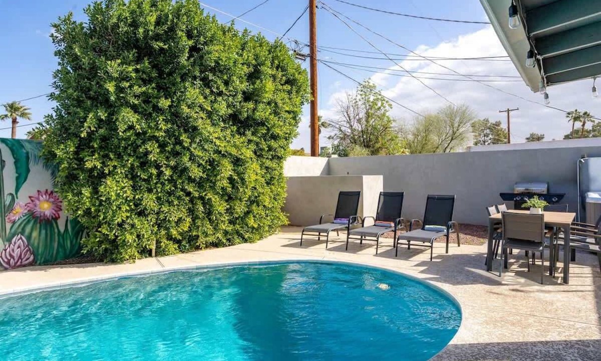 Scottsdale Estates Nine House | Exclusive 4BR Oasis: Heated Pool & Games