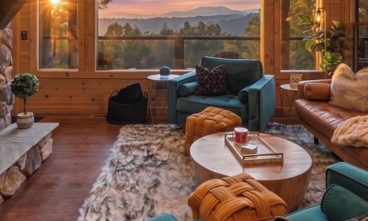 Epworth Cabin | Exclusive Luxe Escape Epic Views HotTub FirePit Games EV🔌 Privacy