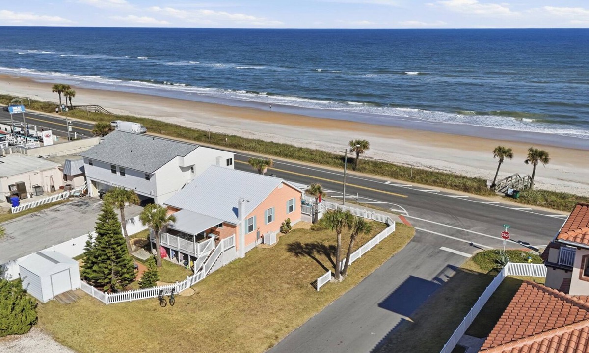 Flagler Beach House | Flagler Beachfront Ocean Views + Bikes + Walkable Stay