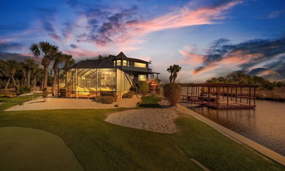 Woods N Waters House | Golden River Lodge - Sunset and River Views from almost every window!