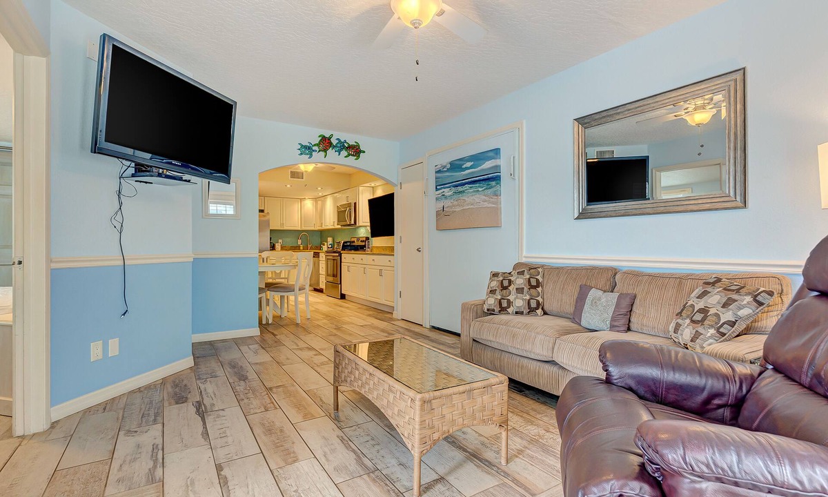 Cape Caneveral Beach Gardens Condo | Ground floor condo w/shared pool, fast WiFi, central AC, near beach access