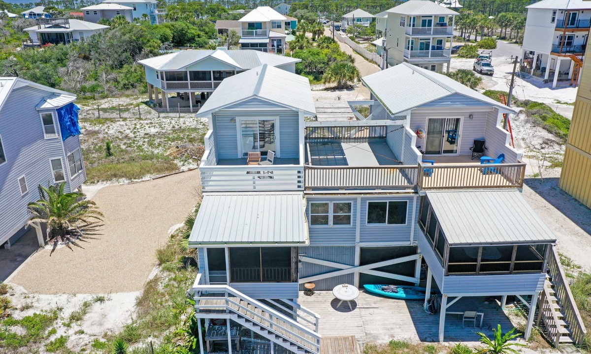 Cape San Blas House | Gulf Front, Pet Friendly, N. Cape San Blas with Screened Deck ~ Whataday