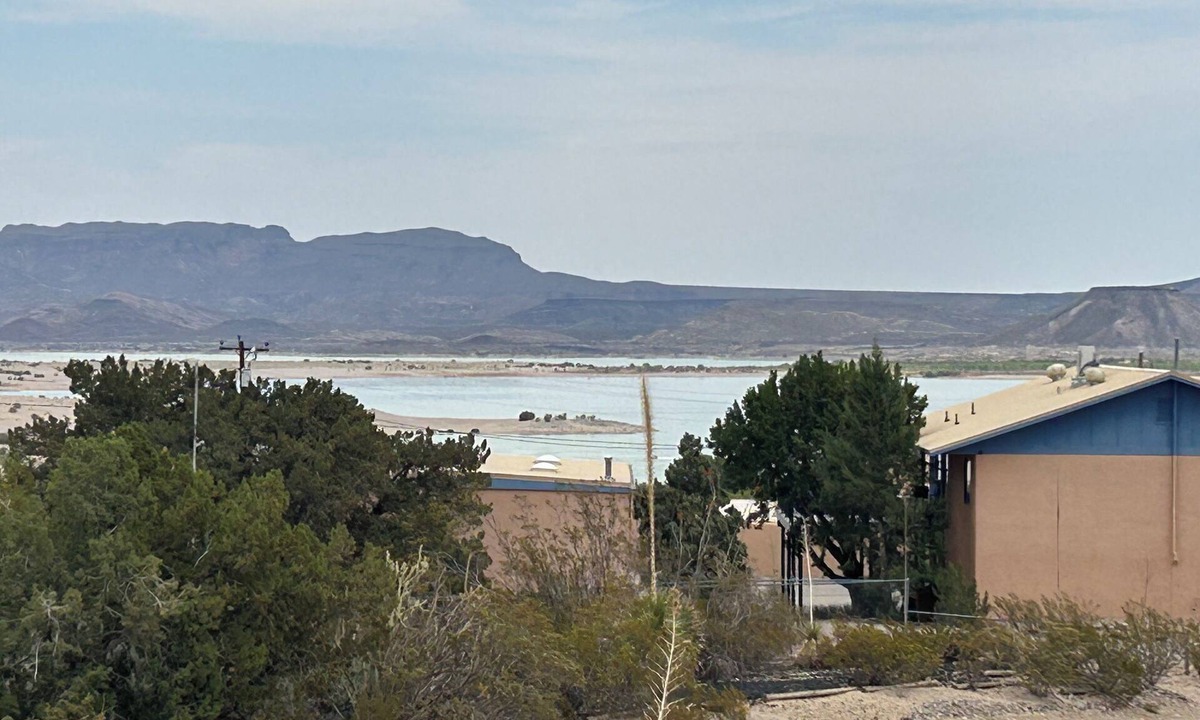 Elephant Butte House | Happy Place II @ the Butte with a lake view from the patio or family room.