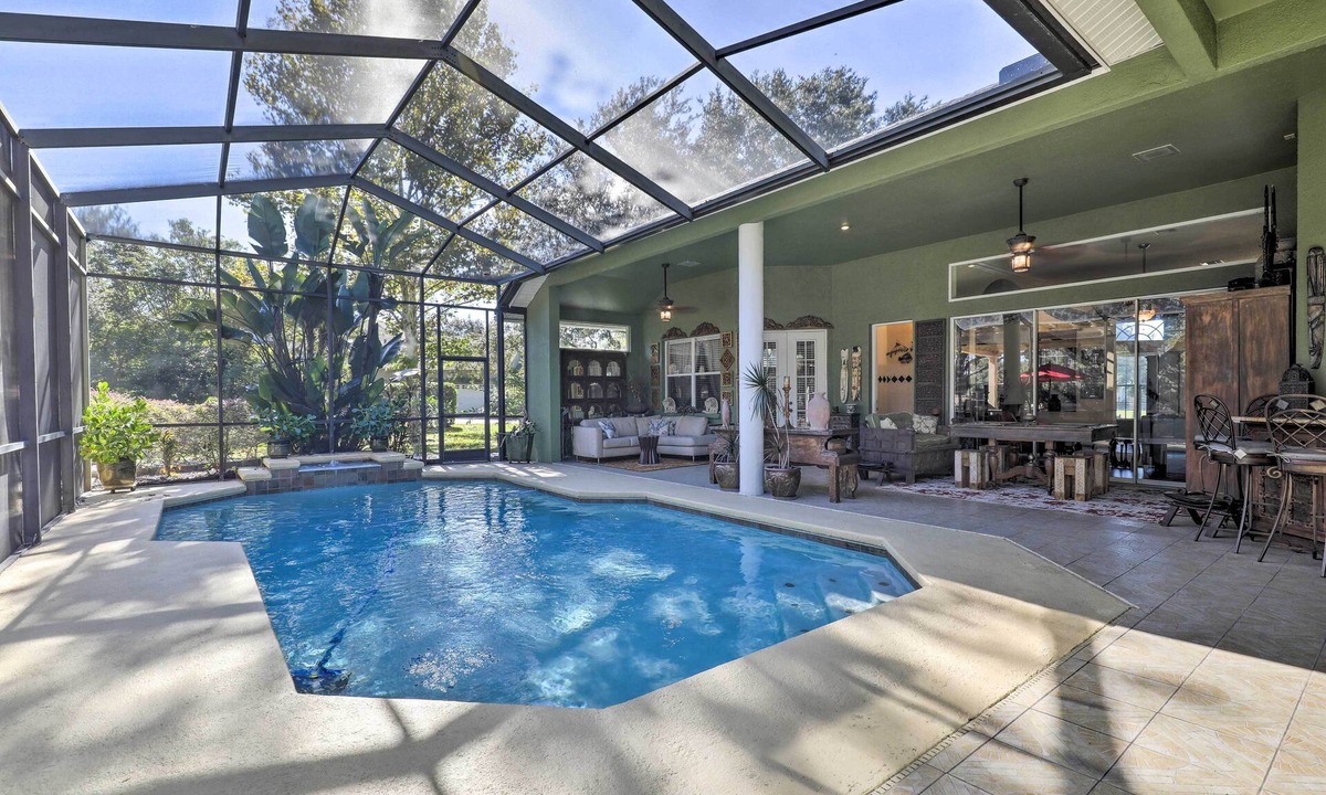 Odessa Villa | Luxurious Home w/Private Pool & Lanai Near Tampa!