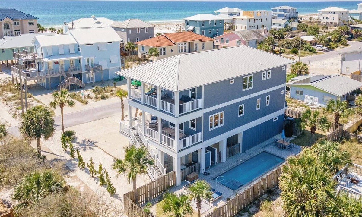 Villa Primera House | Luxury Gulf View Home with Private Pool! Steps to the beach!