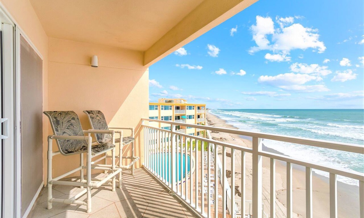 Satellite Beach Condo | Luxury Oceanfront Penthouse: Heated Pool + Hot Tub & Private Balconies 🌅