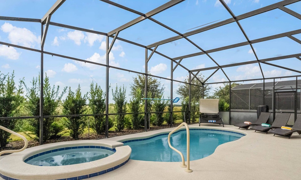 Loughman Villa | Modern Villa With South Facing Private Pool Near Disney and No Rear Neighbors!