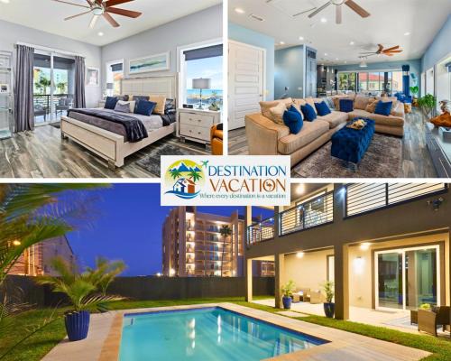 South Padre Island Apartment | Oceanfront Escape 5BR Luxury Home w Pool & Views