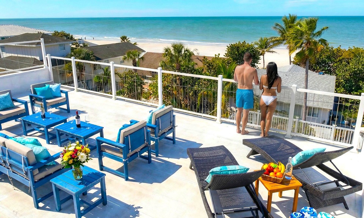 Indian Rocks Beach House | Oceanview Luxury Retreat Steps to Beach, Private Heated Pool & Elite Amenities