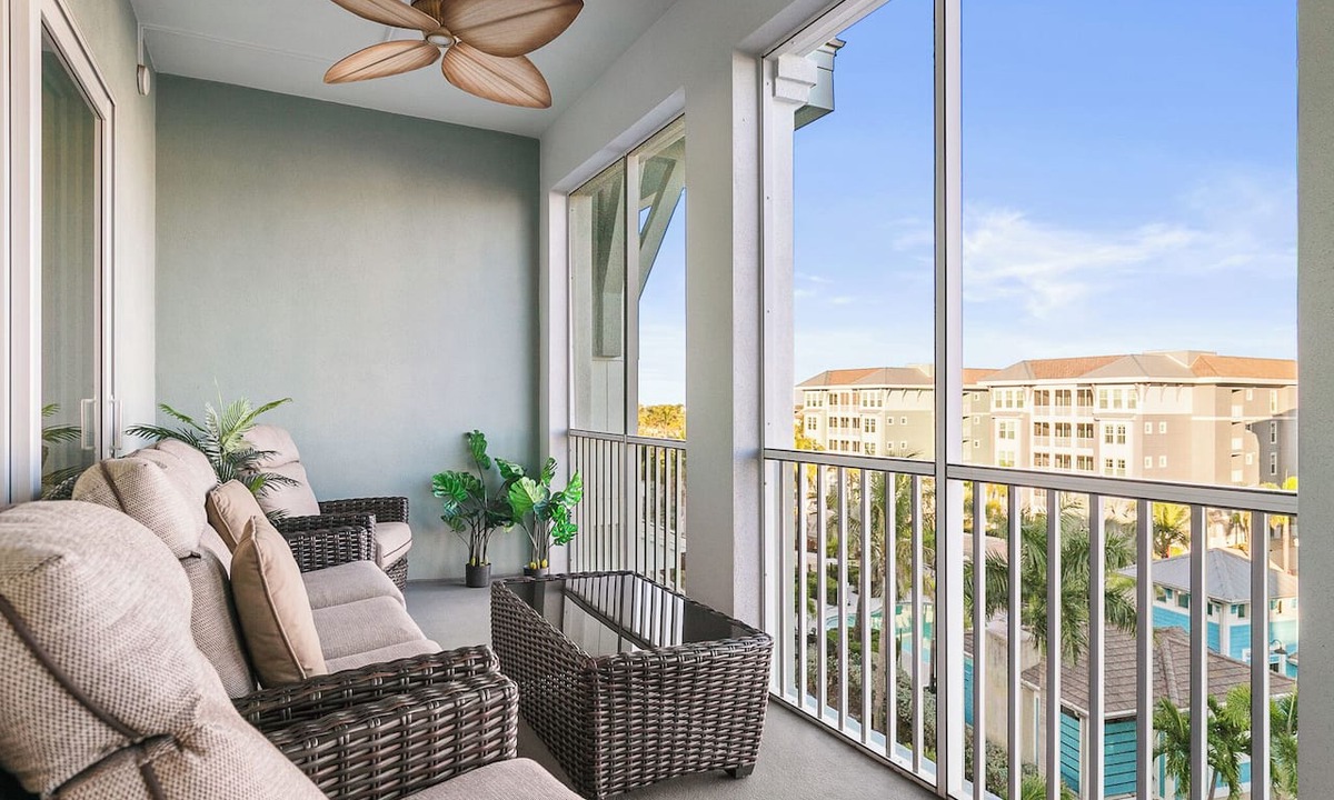Whitney Beach Condo | One Particular Harbour 388-401 · Top Floor · Pool Lanai