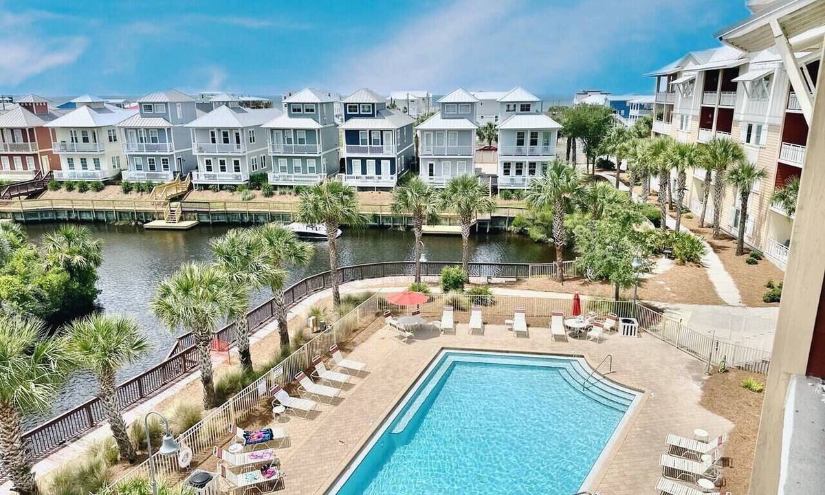 Waterside Village Condo | Pool Resort Condo Walk to Beach Sleeps 6