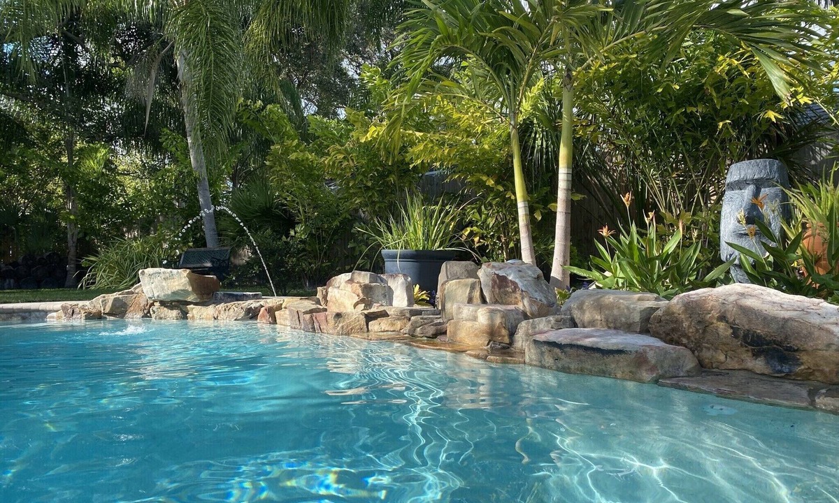 Palm Harbor House | "Private Pool Oasis 3-Min Walk to Crystal Beach Tropical Escape"