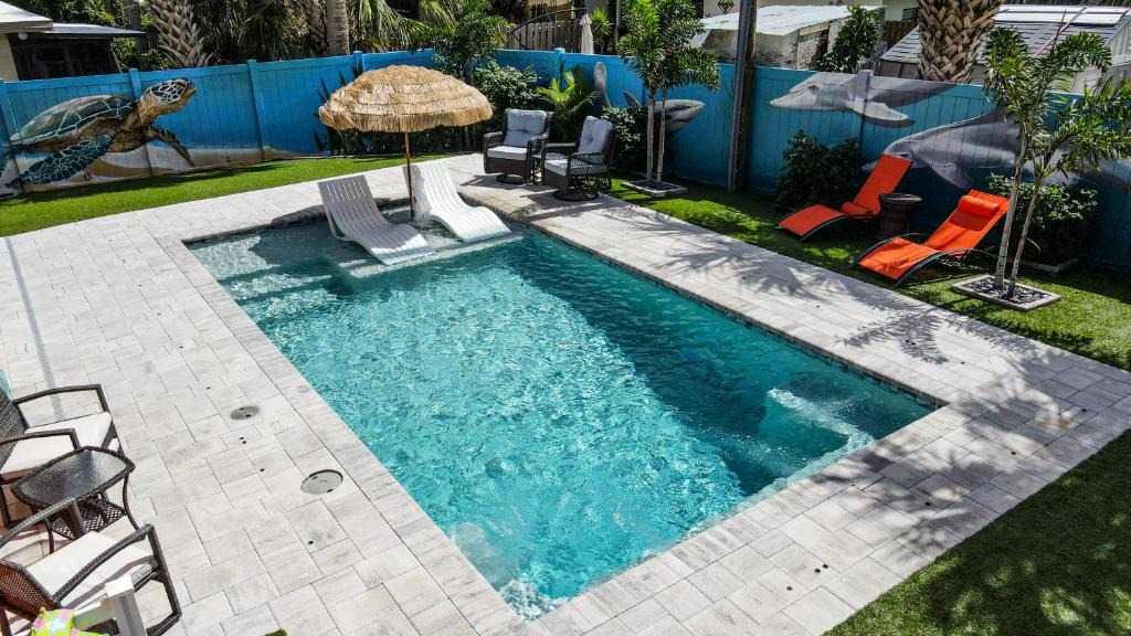Port Canaveral House | Private saltwater pool, 386 steps to ocean, amazing rocket launch view!
