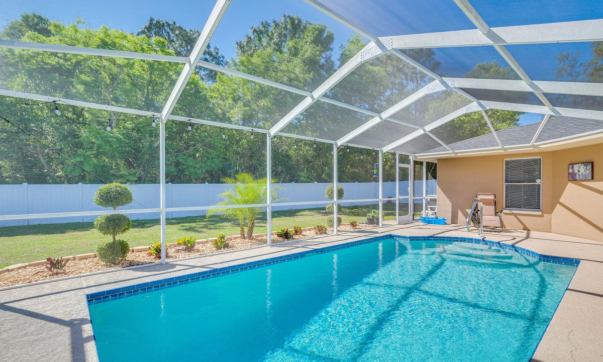 Spring Hill House | Relax Poolside: Spring Hill Family Home w/Yard!