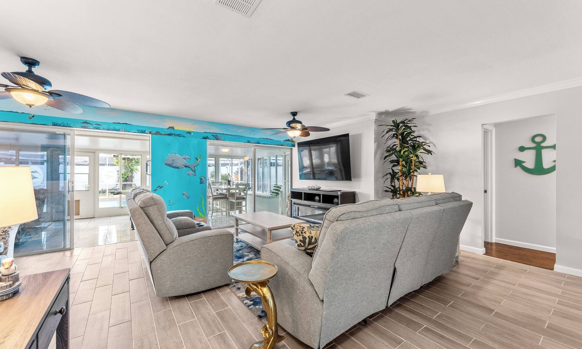 Rockledge House | Rockledge Oasis w/Screened Pool + Game Room, Near Cocoa Beach. Free EV charging