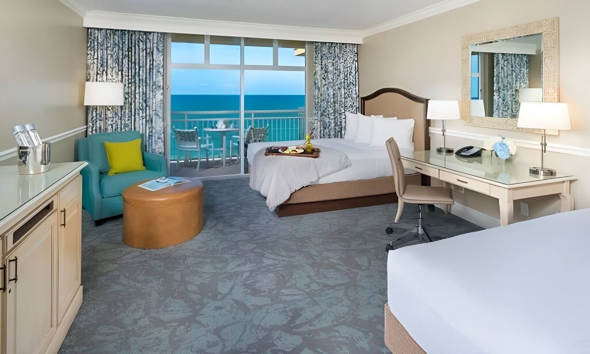 Daytona Beach Shores Hotel | Seafront Double Balc | The Shores | Ocean balcony, pool days | 2 Units