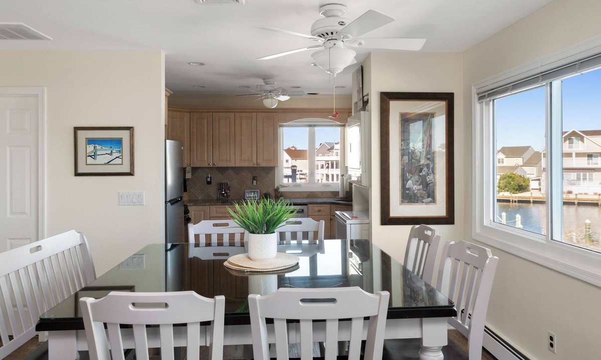 Seaside Heights Villa | Shorely Waterfront XL Open 2nd FL 2/3BR 2.5bth Jacuzzi Dock Kayak Arcade Bike