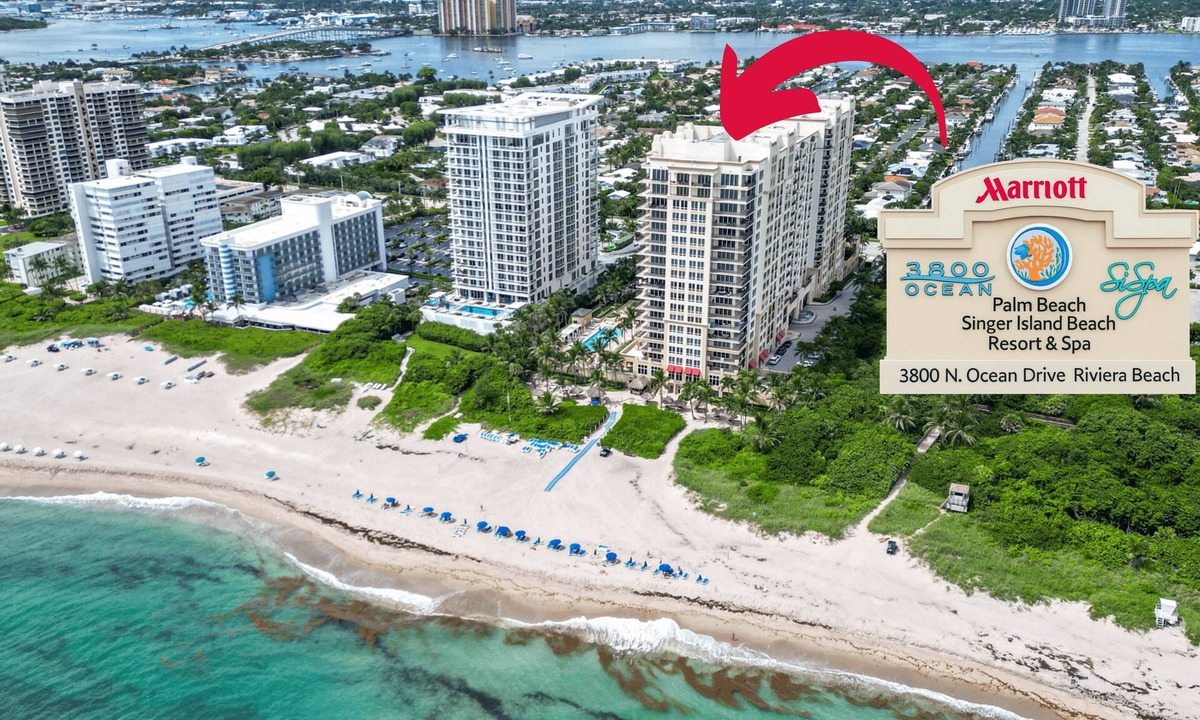 Singer Island Resort | Singer Island Palm Beach Marriott: 2 BDRM/2 BATH Condo +Resort Access 16th Floor