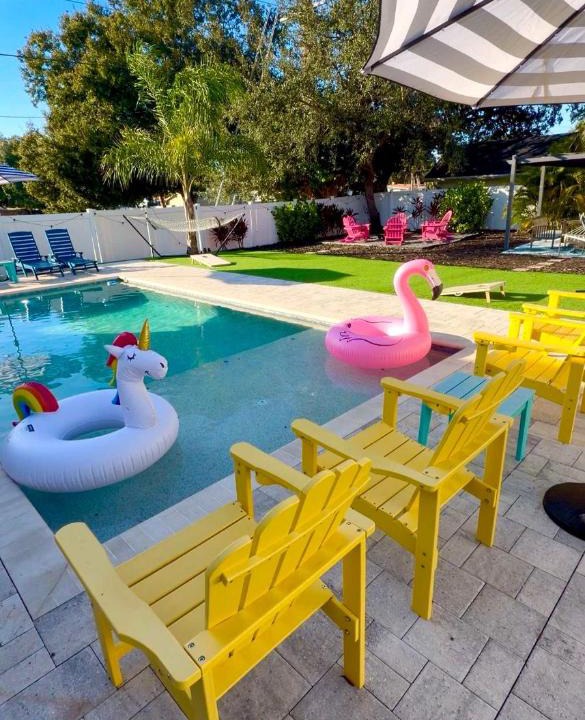 Sun Bay South House | South Tampa- VIP- Concierge- Backyard Oasis- Pool- Hammock- Golf- Fire- Pit- Games- Pool Table