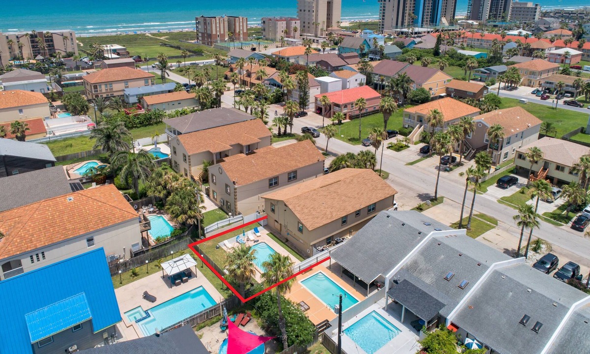 South Padre Island House | Spacious Multi-Family Home with Heated Pool, Near Beach!