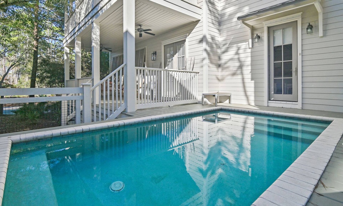 Cottage District House | Spacious WaterColor Escape with Private Pool, Bikes & Golf Cart Near Seaside