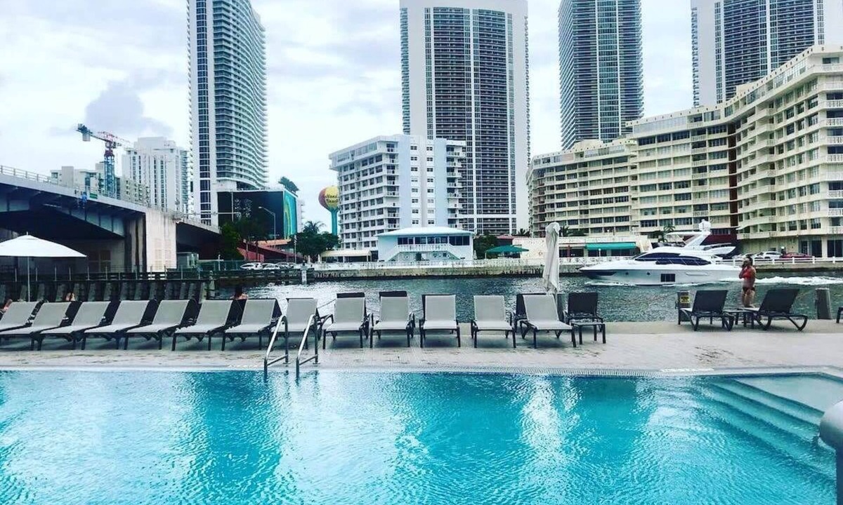 Hallandale Beach Apartment | Stunning Studio Suite with Breathless View Miami 1909 B