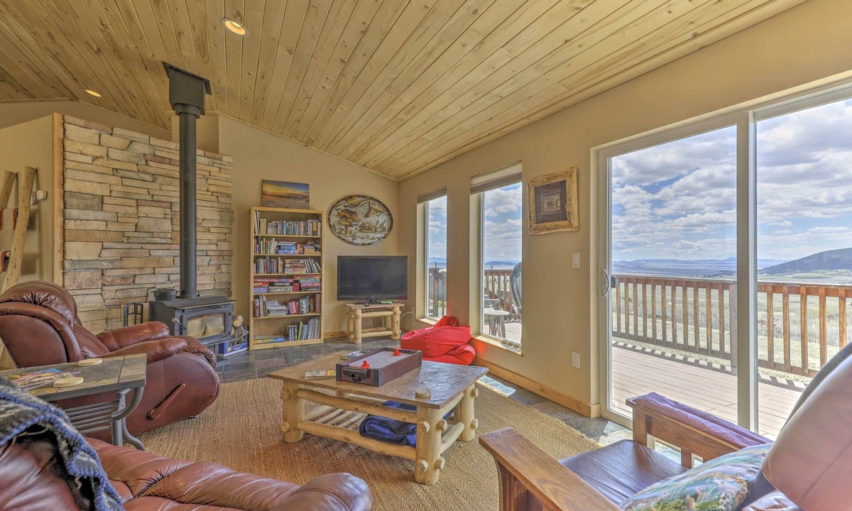 Warm Springs Cabin | Sun-Soaked Fairplay Retreat w/Private Deck!