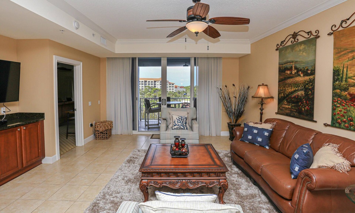 Palm Coast Condo | Sunlit Waterway Two Bedroom Yacht Harbor Village Condo with Intracoastal Views