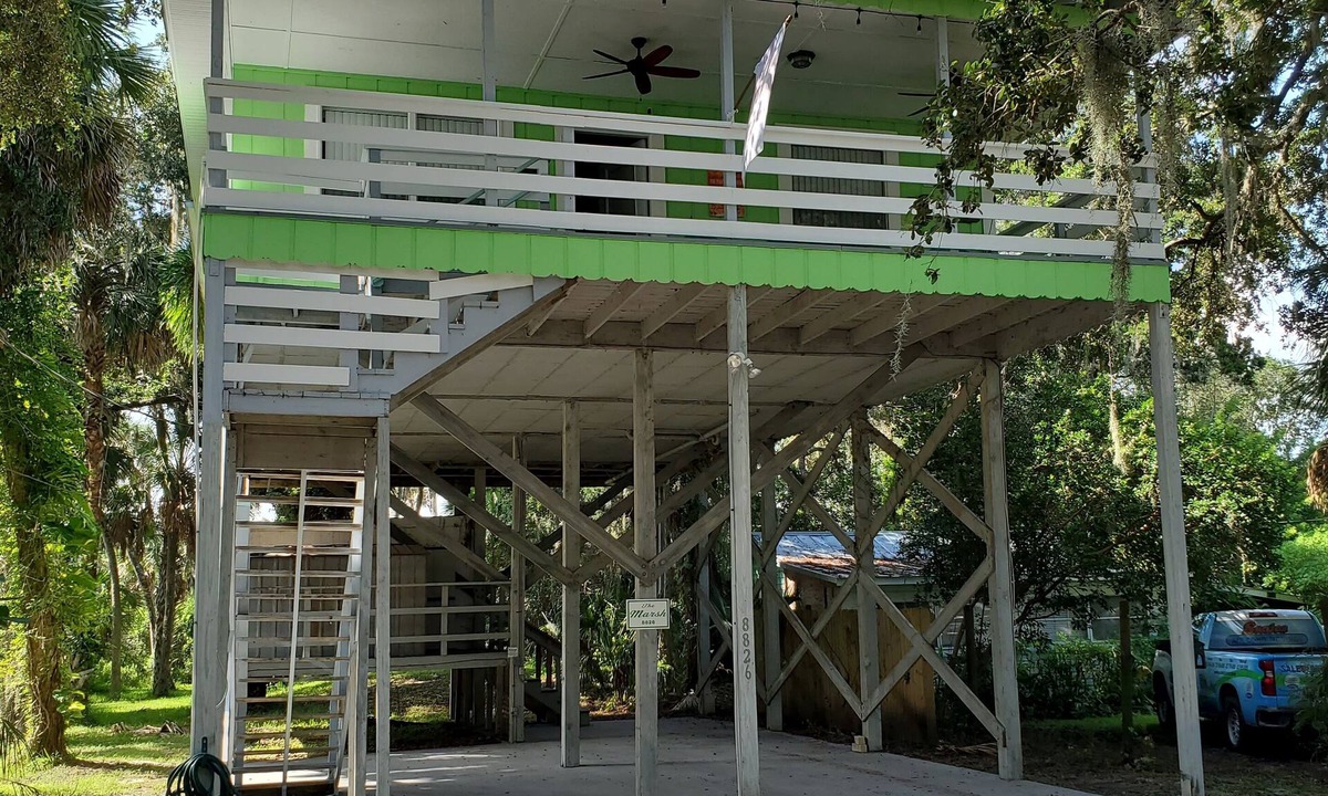 Aripeka House | Unique Stilt Home on the Nature Coast - Enjoy the View of the Marsh