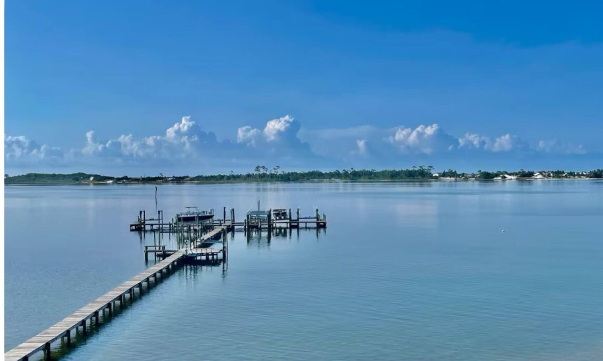 Mary Esther Condo | Waterfront-Beach-Swimming-Fishing-Dock-Double sized private Balcony