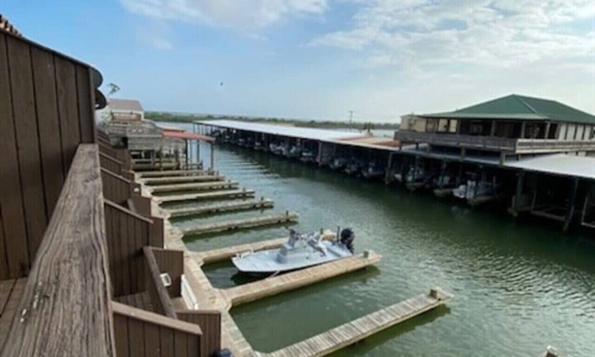 Port O Connor Villa | Waterfront Condo with Private Boat Slip and Community Swimming Pool