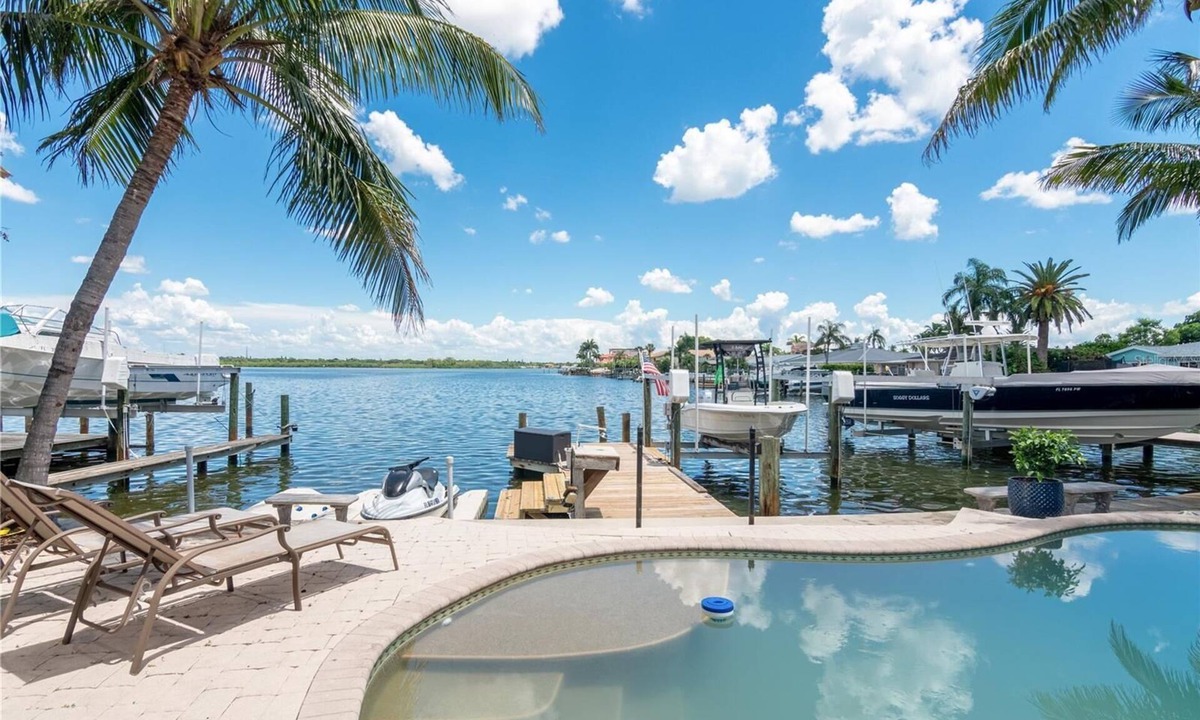North Redington Beach House | Waterfront Getaway with Boat, Pool & Walk to Beach