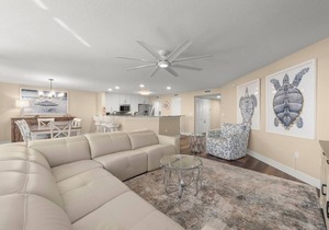 Pine Cove #101 is a 3/2 beachfront Sanibel vacation rental condo