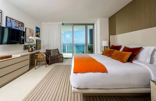 Hollywood South Central Beach Hotel | 2BR Oceanview Queen at H Hollywood Resort & Residences, Pool, Full Kitchen!