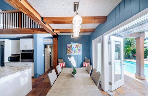 Old Naples House | 3-Blocks to Beach, Steps from 3rd Street Dinning, Waterfront Pool Home on Canal