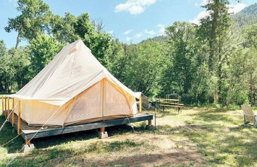 Canoncito RV Rental | 3 Person Glamping Tent @ Field Trip NM