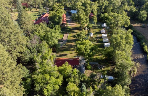 Canoncito RV Rental | 4 Person Glamping Tent @ Field Trip NM