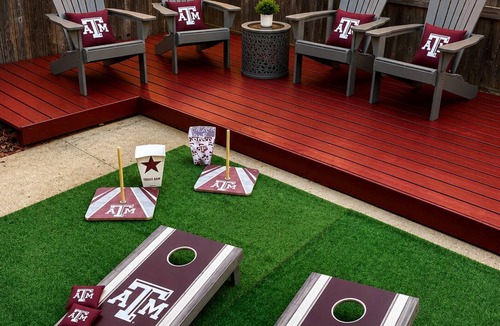Edelweiss House | Aggie Victory Bungalow-ENTERTAINMENT built in-TWO KINGS-BUNK ROOM-Sleeps 8-10