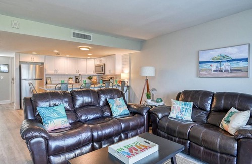 Crescent Beach Condo | Amazing Ocean Sunrise Views! Balcony Overlooks Oceanfront Pool, Beach Access, $300 in Free Tickets