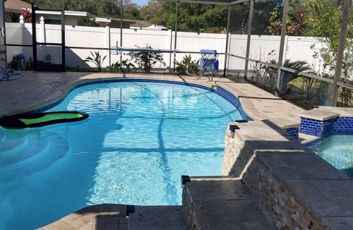 Harbor Bluffs House | Amazing Pool HOME , FREE HEATED Spa only 2 Miles to Beach!Sleeps 10 !