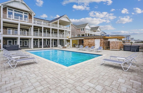 Pine Island House | Basnight - Beautiful New Construction Oceanfront Home with Elevator, Theater, Gameroom and Ocean Views!