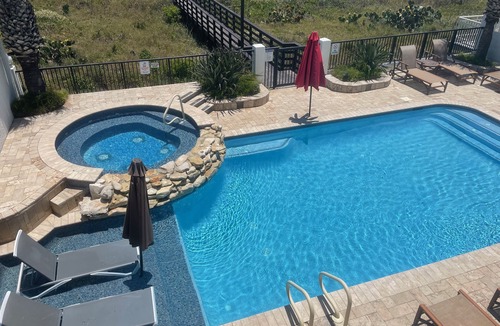 South Padre Island House | Beachfront Private Home with Heated Pool & Spa