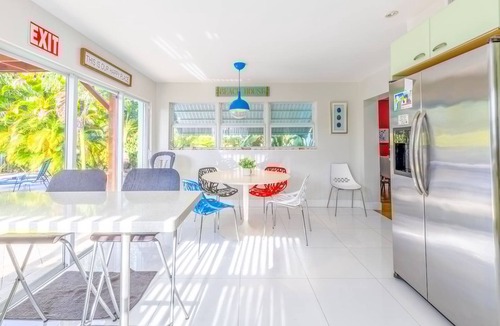 Dania Beach Villa | Beachside Bliss Lush Private Pool, BBQ, King Bed