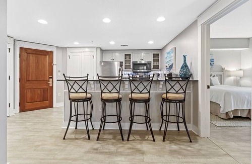 Baytowne Wharf Condo | Charming 2BR at Wharf! Beach, Tropical Pool + Hot Tub, Tram, Spacious Balcony