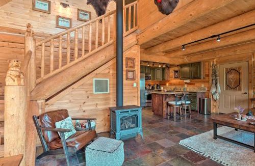 Warm Springs House | Chic Fairplay Cabin with Deck & Mountain Views!